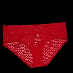 PINK Victoria's Secret Red Lace Panties Size XXL